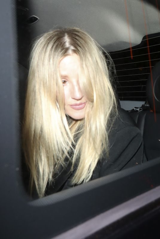 ELLIE GOULDING Leaves Mahiki Nightclub in London 10/18/2019
