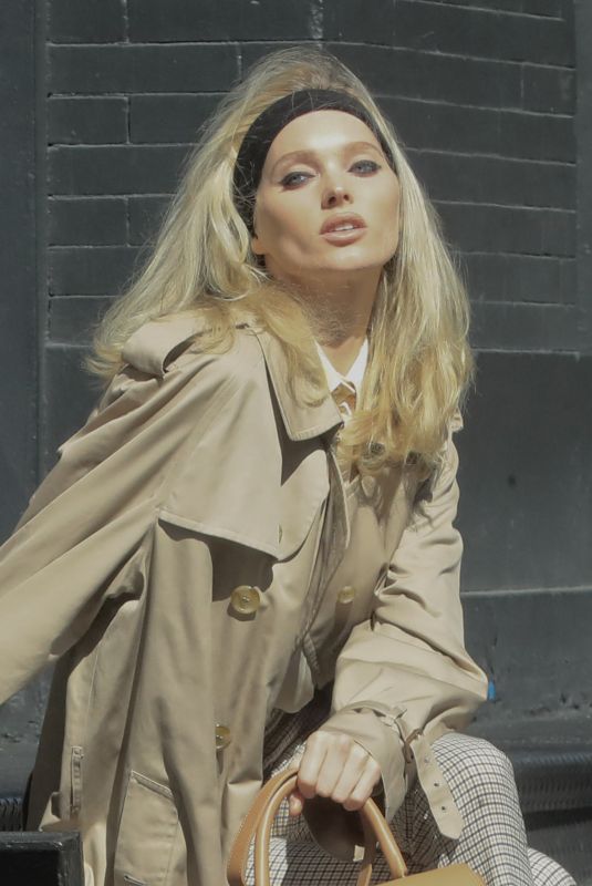 ELSA HOSK on the Set of a Photoshoot in New York 10/05/2019