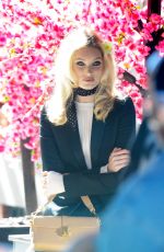 ELSA HOSK on the Set of a Photoshoot in New York 10/05/2019