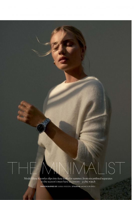 ELYSE KNOWLES in Marie Claire Magazine, Australia December 2019
