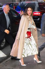 EMILIA CLARKE Arrives at Good Morning America in New York 10/30/2019