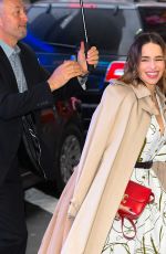 EMILIA CLARKE Arrives at Good Morning America in New York 10/30/2019