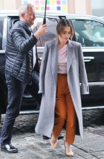 EMILIA CLARKE Arrives at SiriusXM Studios in New York 10/29/2019