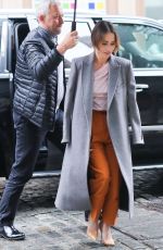 EMILIA CLARKE Arrives at SiriusXM Studios in New York 10/29/2019