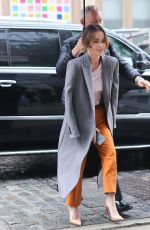 EMILIA CLARKE Arrives at SiriusXM Studios in New York 10/29/2019