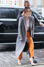 EMILIA CLARKE Arrives at SiriusXM Studios in New York 10/29/2019