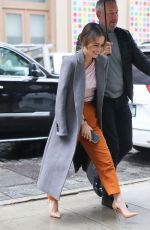 EMILIA CLARKE Arrives at SiriusXM Studios in New York 10/29/2019