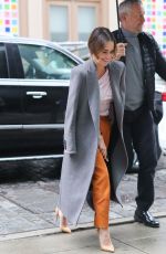 EMILIA CLARKE Arrives at SiriusXM Studios in New York 10/29/2019