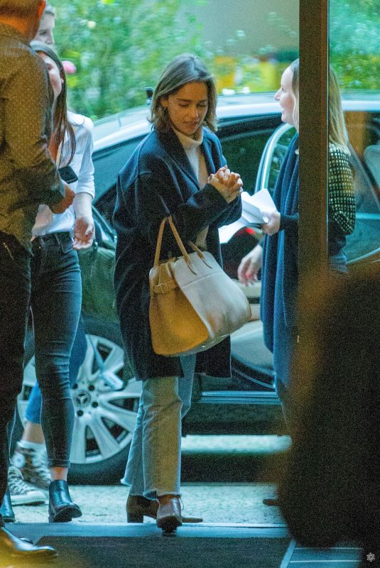 EMILIA CLARKE Arrives at Soho House 01/21/2019