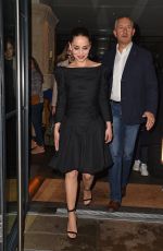 EMILIA CLARKE Leaves Her Hotel in London 10/24/2019