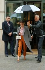 EMILIA CLARKE Leaves Her Hotel in New York 10/29/2019