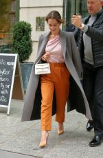 EMILIA CLARKE Leaves Her Hotel in New York 10/29/2019