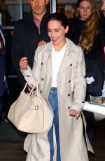 EMILIA CLARKE Leaves Whitby Hotel in New York 10/28/2019