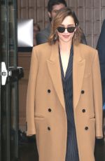EMILIA CLARKE Out and About in New York 10/30/2019