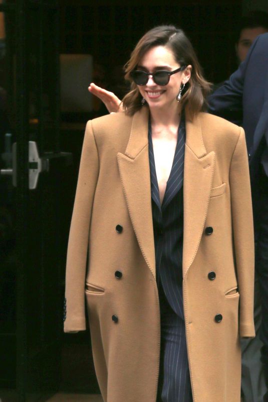 EMILIA CLARKE Out and About in New York 10/30/2019