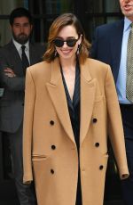 EMILIA CLARKE Out and About in New York 10/30/2019