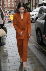 EMILIE ACLARKE Arrives at Her Hotel in London 10/24/2019