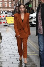 EMILIE ACLARKE Arrives at Her Hotel in London 10/24/2019