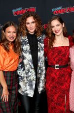 EMILY ANDRAS, MELANIE SCOFRANO, KAT BARRELL and CHANTEL RILEY at Wynonna Earp Panel at New York Comic Con 10/05/2019