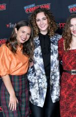 EMILY ANDRAS, MELANIE SCOFRANO, KAT BARRELL and CHANTEL RILEY at Wynonna Earp Panel at New York Comic Con 10/05/2019
