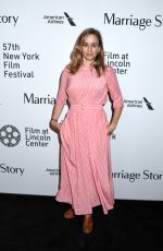 EMILY CASS MCDONNELL at Marriage Story Premiere at 57th New York Film Festival 10/04/2019