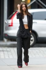 EMILY RATAJKOWSKI and Sebastian Bear-McClard Out with Their Dog in New York 10/06/2019