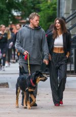 EMILY RATAJKOWSKI and Sebastian Bear-McClard Out with Their Dog in New York 10/06/2019