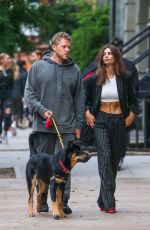 EMILY RATAJKOWSKI and Sebastian Bear-McClard Out with Their Dog in New York 10/06/2019