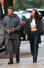 EMILY RATAJKOWSKI and Sebastian Bear-McClard Out with Their Dog in New York 10/06/2019
