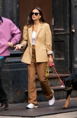 EMILY RATAJKOWSKI and Sebastian Bear-McClard Out with Their Dog in New York 10/13/2019