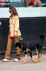 EMILY RATAJKOWSKI and Sebastian Bear-McClard Out with Their Dog in New York 10/13/2019