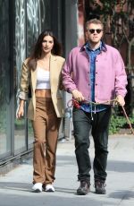 EMILY RATAJKOWSKI and Sebastian Bear-McClard Out with Their Dog in New York 10/13/2019