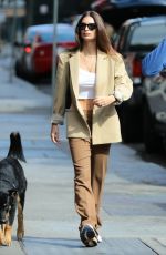 EMILY RATAJKOWSKI and Sebastian Bear-McClard Out with Their Dog in New York 10/13/2019