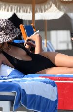 EMILY RATAJKOWSKI in Swimsuit on the Beach in Miami 10/14/2019