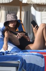 EMILY RATAJKOWSKI in Swimsuit on the Beach in Miami 10/14/2019