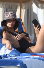 EMILY RATAJKOWSKI in Swimsuit on the Beach in Miami 10/14/2019