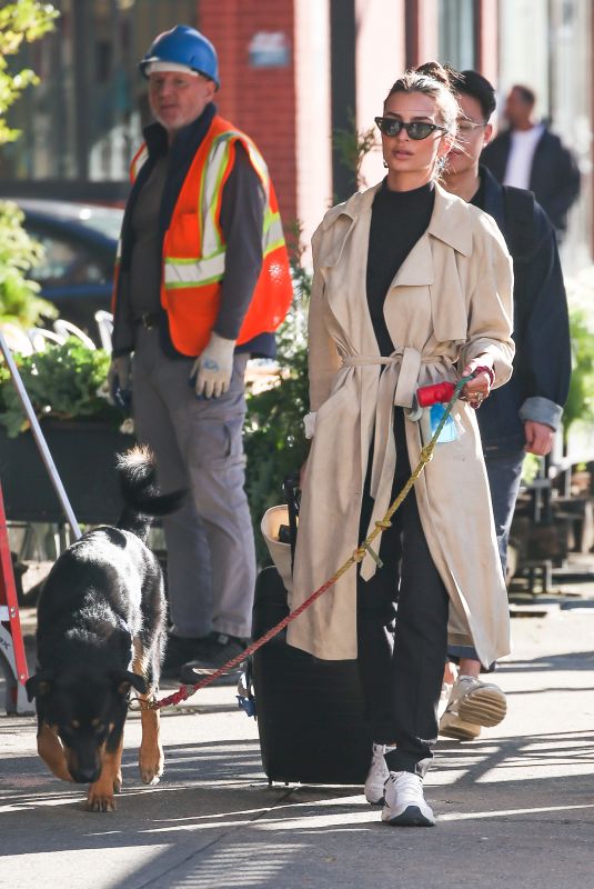 EMILY RATAJKOWSKI Out with Colombo in New York 10/21/2019