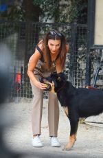 EMILY RATAJKOWSKI Out with Her Dog Colombo in New York 10/07/22019