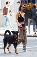 EMILY RATAJKOWSKI Out with Her Dog Colombo in New York 10/07/22019