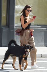 EMILY RATAJKOWSKI Out with Her Dog Colombo in New York 10/07/22019