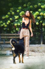 EMILY RATAJKOWSKI Out with Her Dog Colombo in New York 10/07/22019