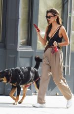 EMILY RATAJKOWSKI Out with Her Dog Colombo in New York 10/07/22019