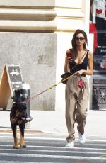 EMILY RATAJKOWSKI Out with Her Dog Colombo in New York 10/07/22019