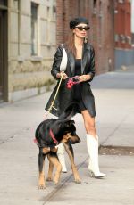 EMILY RATAJKOWSKI Out with Her Dog Colombo in New York 10/12/2019