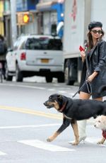 EMILY RATAJKOWSKI Out with Her Dog Colombo in New York 10/12/2019