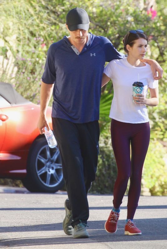 EMMA ROBERTS and Garrett Hedlund Out Hiking in Los Angeles 10/26/2019
