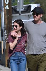 EMMA ROBERTS and Garrett Hedlund Out in Los Angeles 10/10/2019