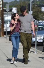 EMMA ROBERTS and Garrett Hedlund Out in Los Angeles 10/10/2019