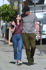 EMMA ROBERTS and Garrett Hedlund Out in Los Angeles 10/10/2019