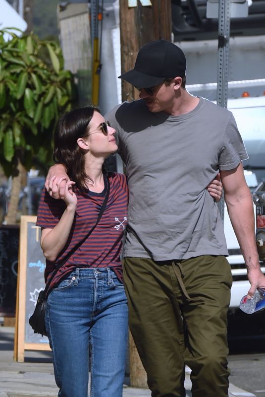 EMMA ROBERTS and Garrett Hedlund Out in Los Angeles 10/10/2019